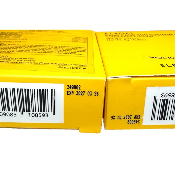 K-Beauty ELROEL Pang Pang Cushion Mini Sun SPF50+ UV PA++++ BUNDLE of 2 Exp 2027 - Picture 5 of 7